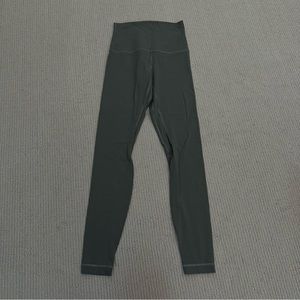 Lululemon Align Super-High-Rise Pant 28" Legging in Grey Sage - Size 6, EUC